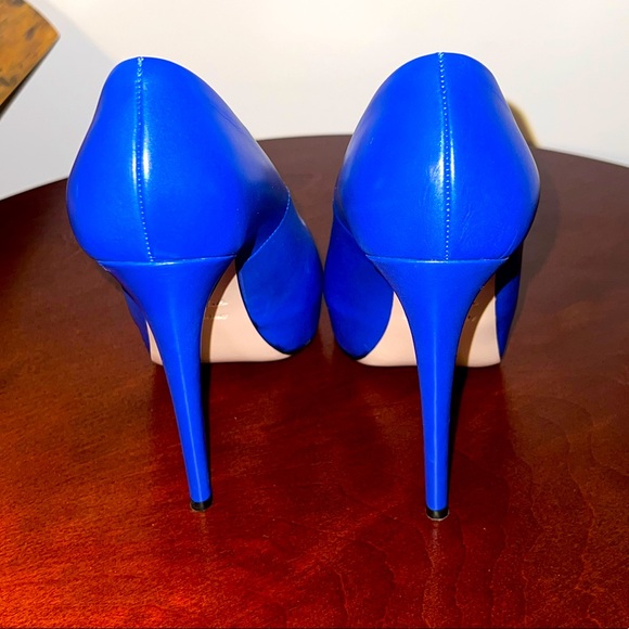 Le SILLA. Royal blue pump, soft leather. Size IT39/ US8, spike heel. - Picture 6 of 12